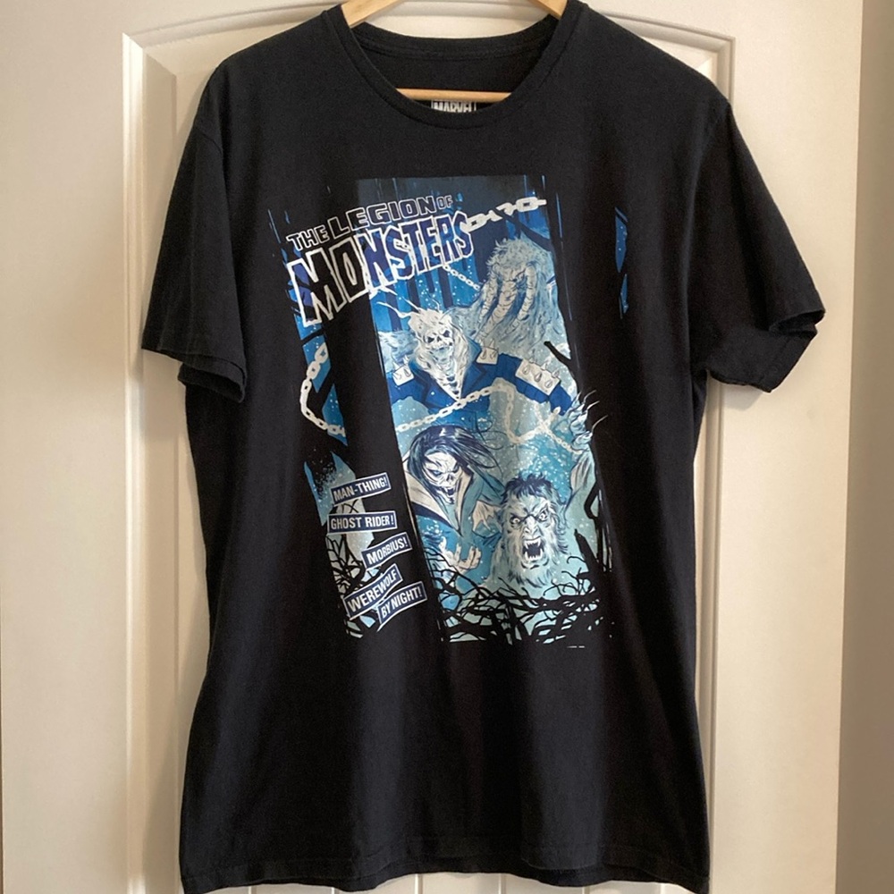 Marvel Legion of Monsters Black and Blue T-Shirt